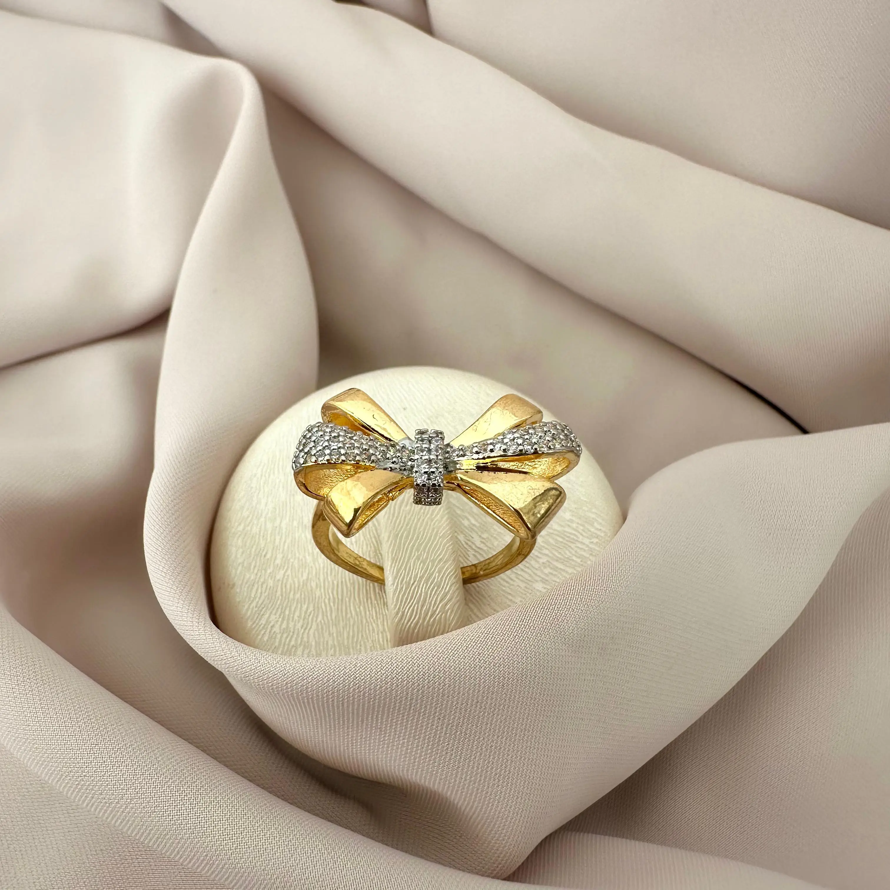GY0004 Gold Silver Yüzük