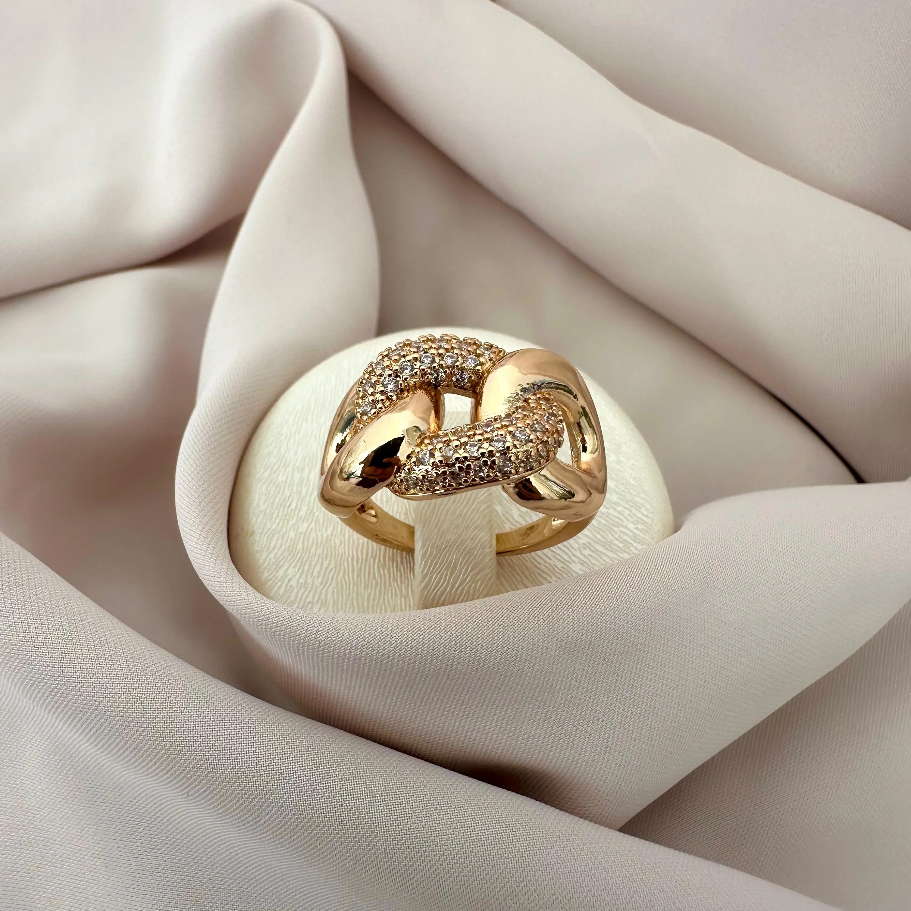 GY0007 Gold Zincir Modeli Yüzük