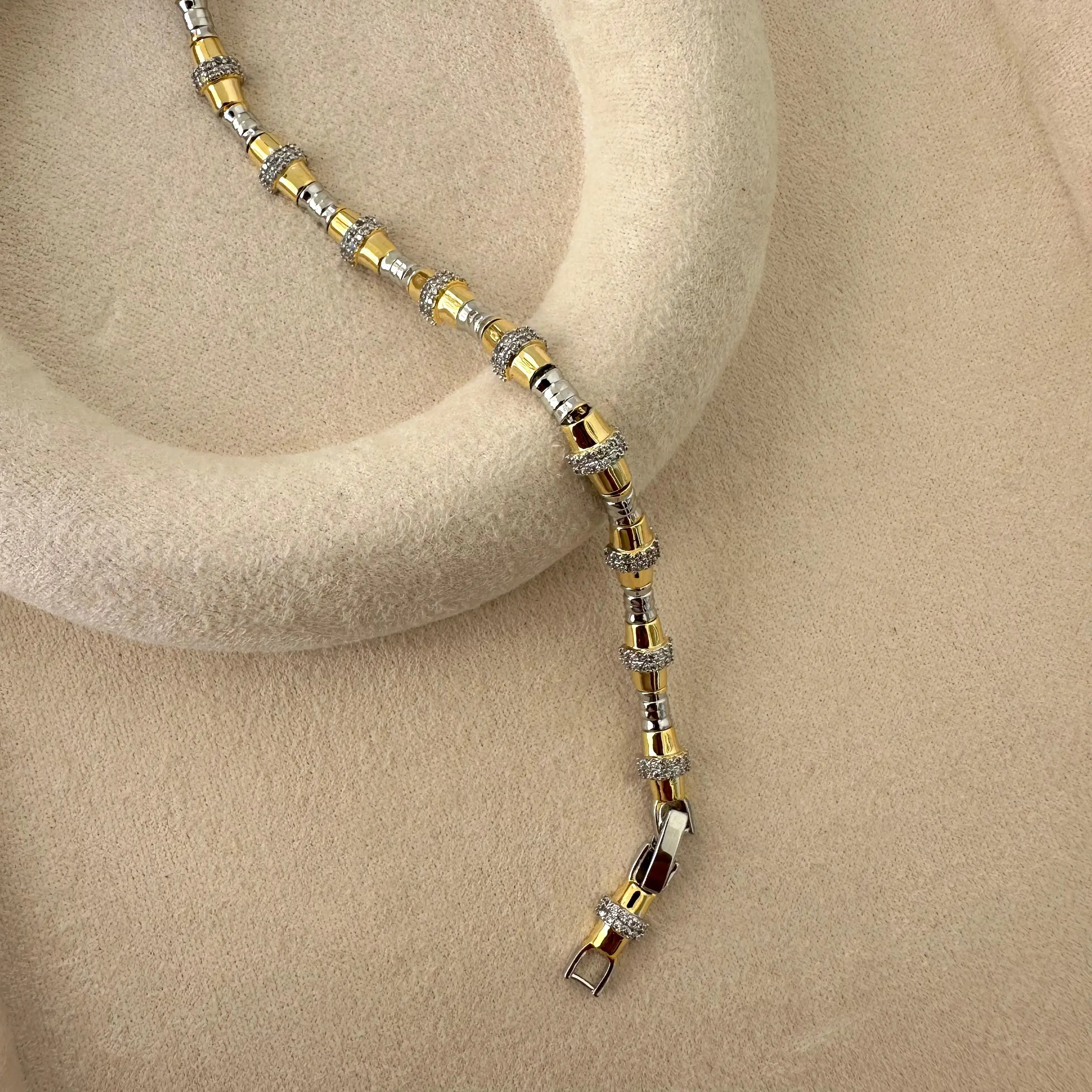 GY0001 Gold Silver Bileklik