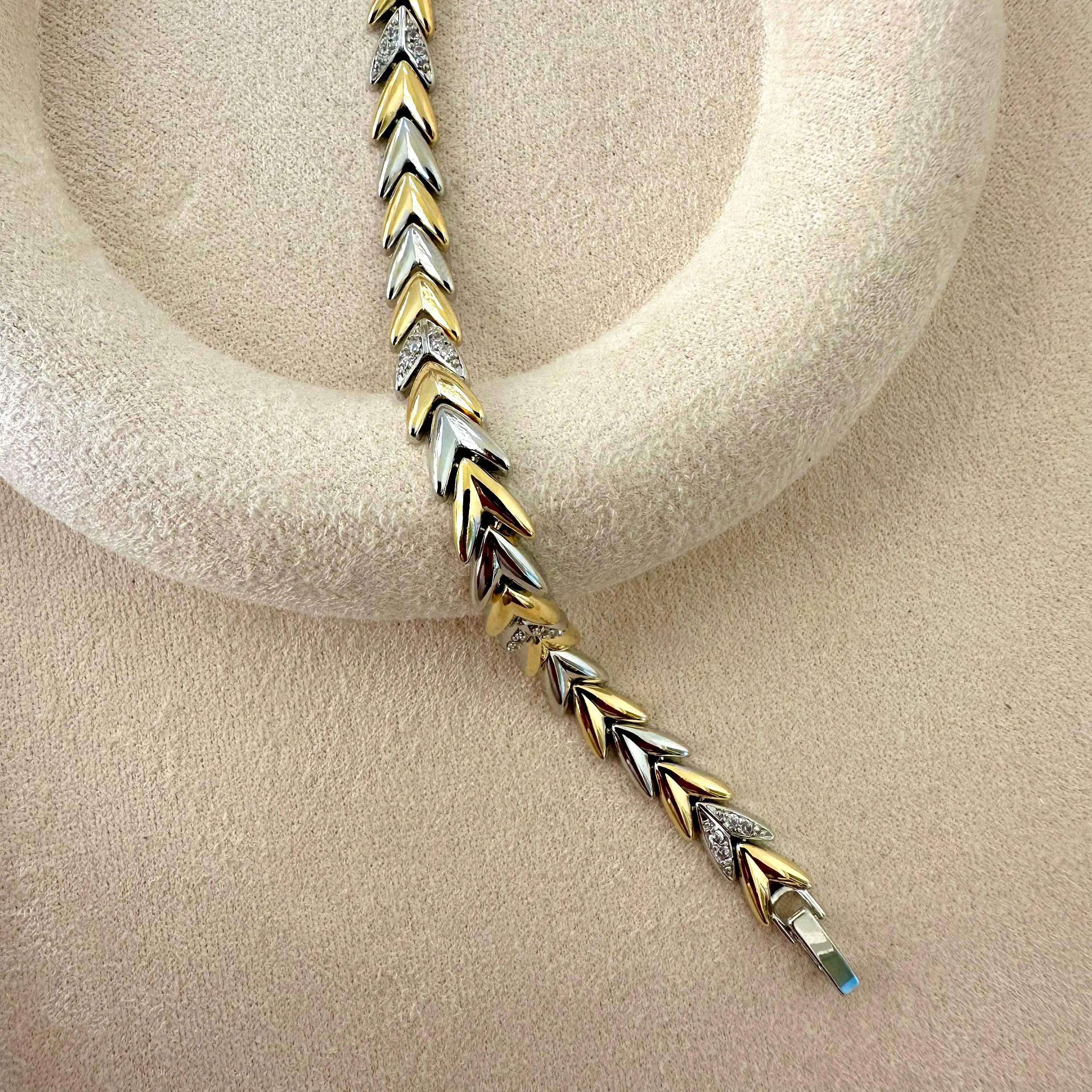 GY0006 Gold Silver Ok Bileklik