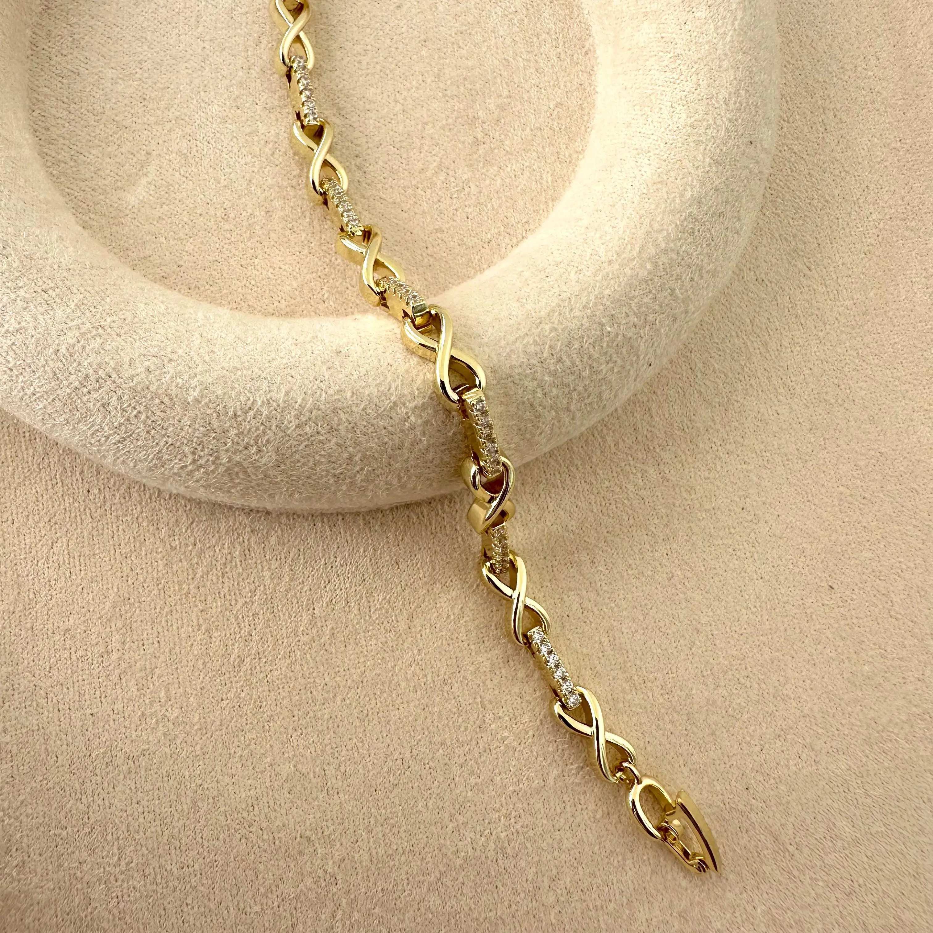 GY0010 Gold Sonsuzluk Modeli Bileklik