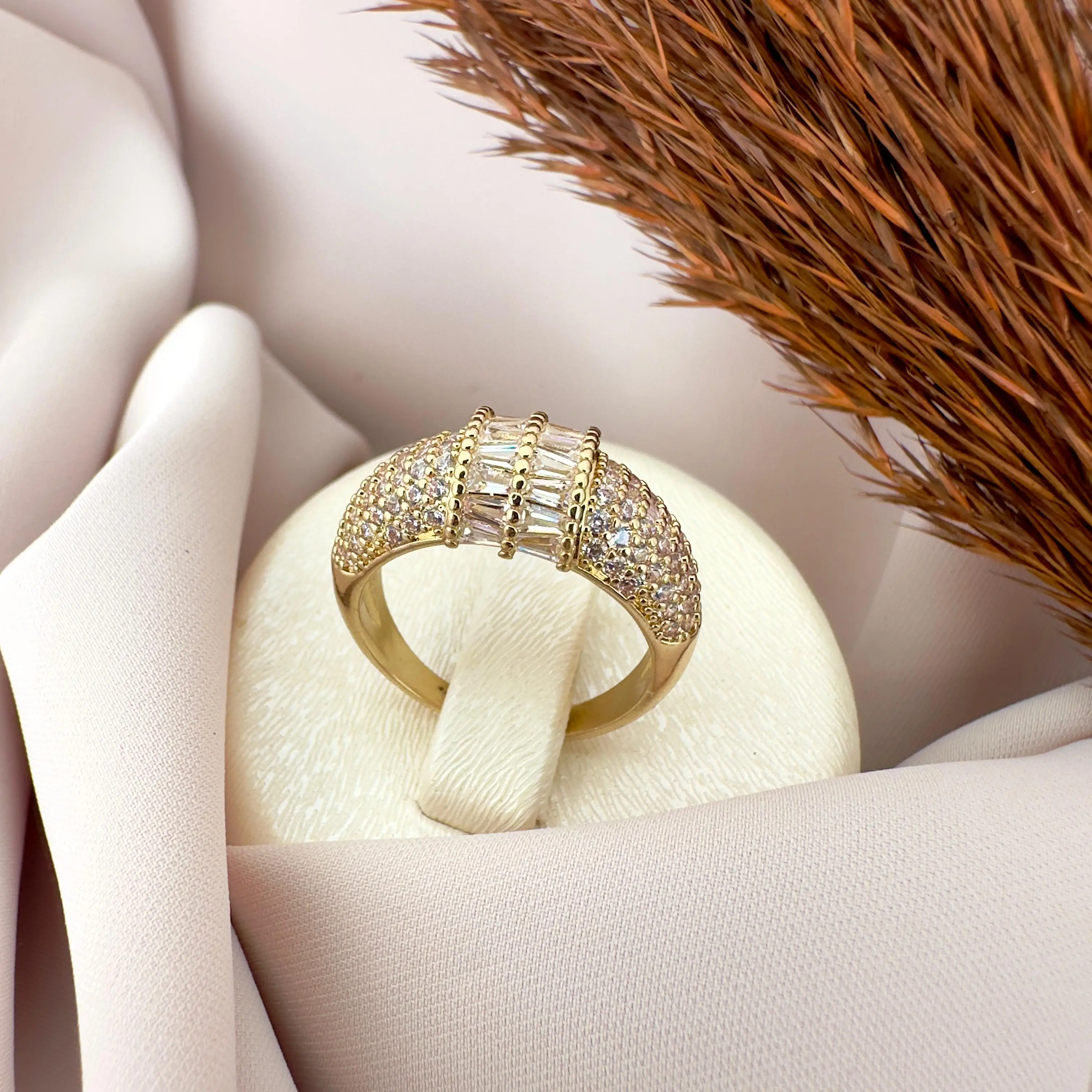 GY0045 Gold Taşlı Yüzük
