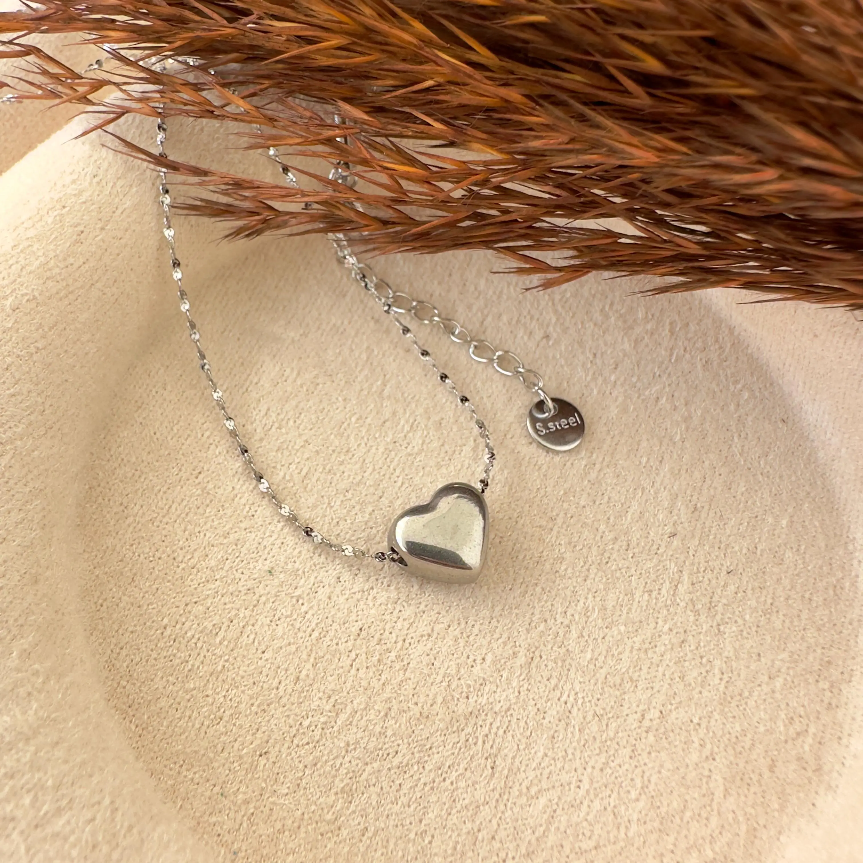 GY0047 Silver Kalp Kolye