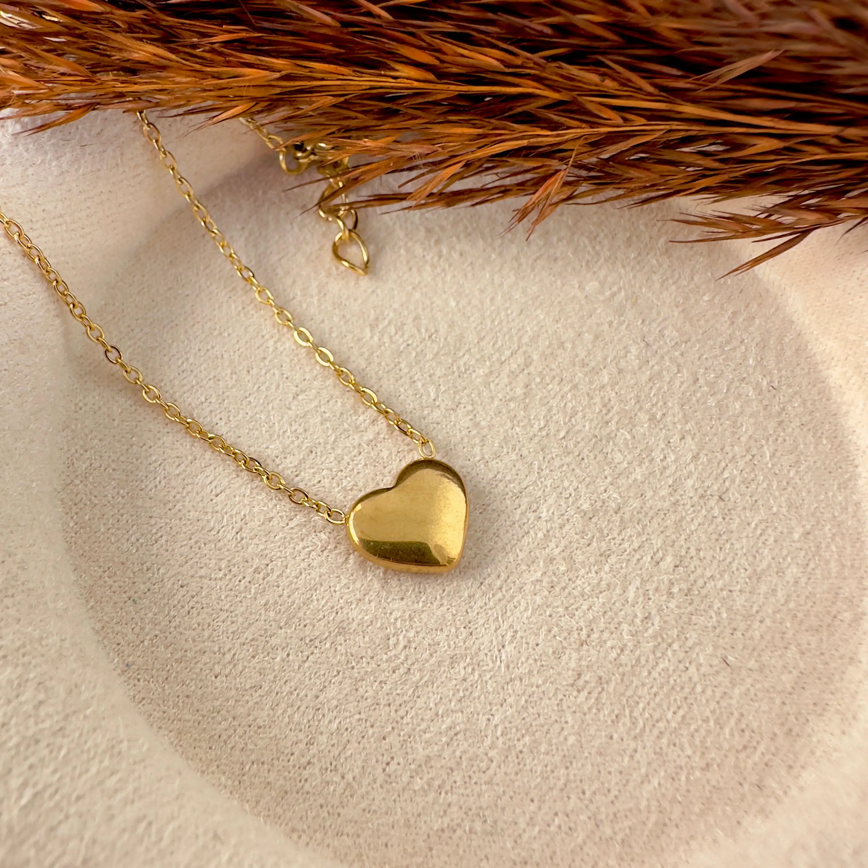 GY0106 Gold Kalp Kolye