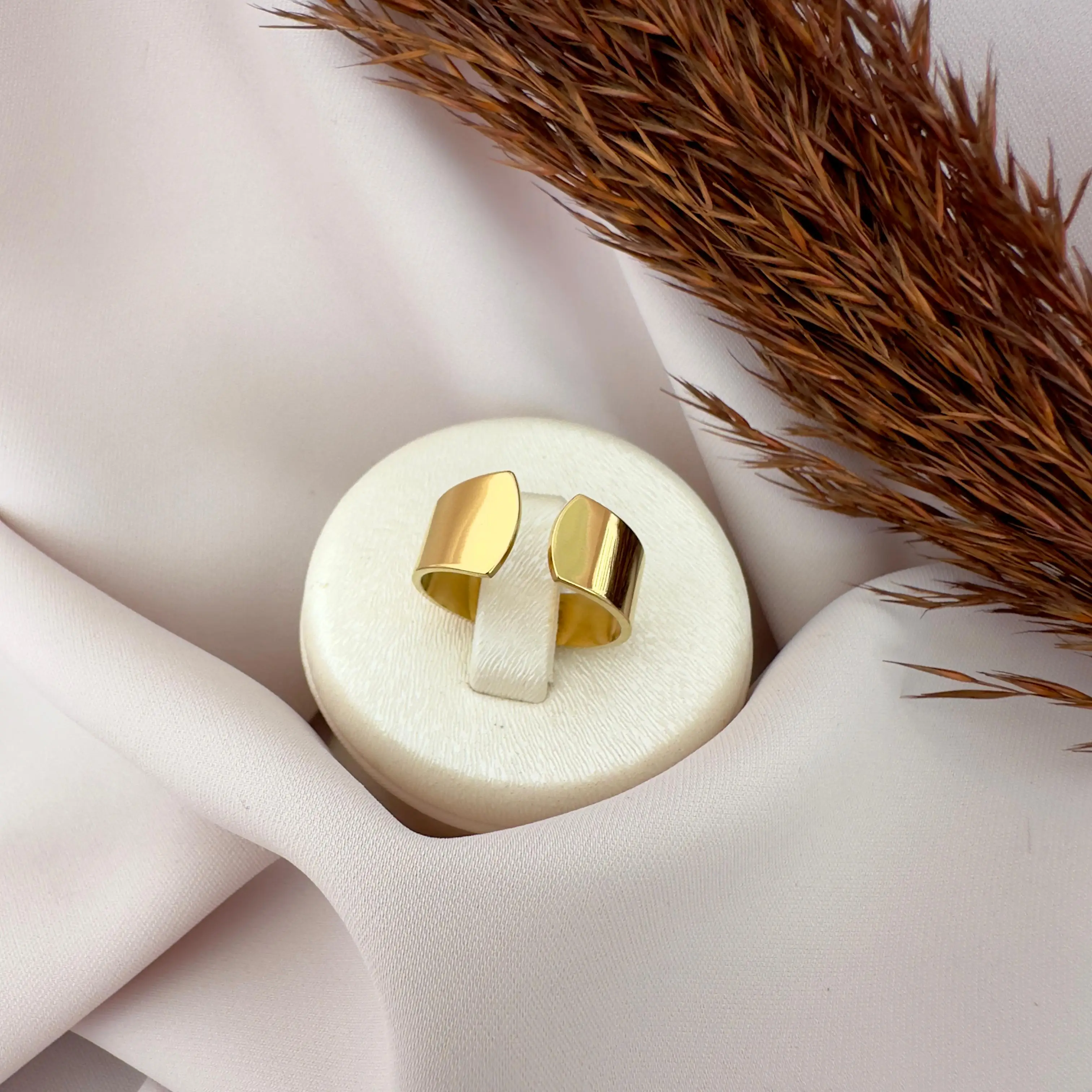 GY0074 Gold Kalın Yüzük