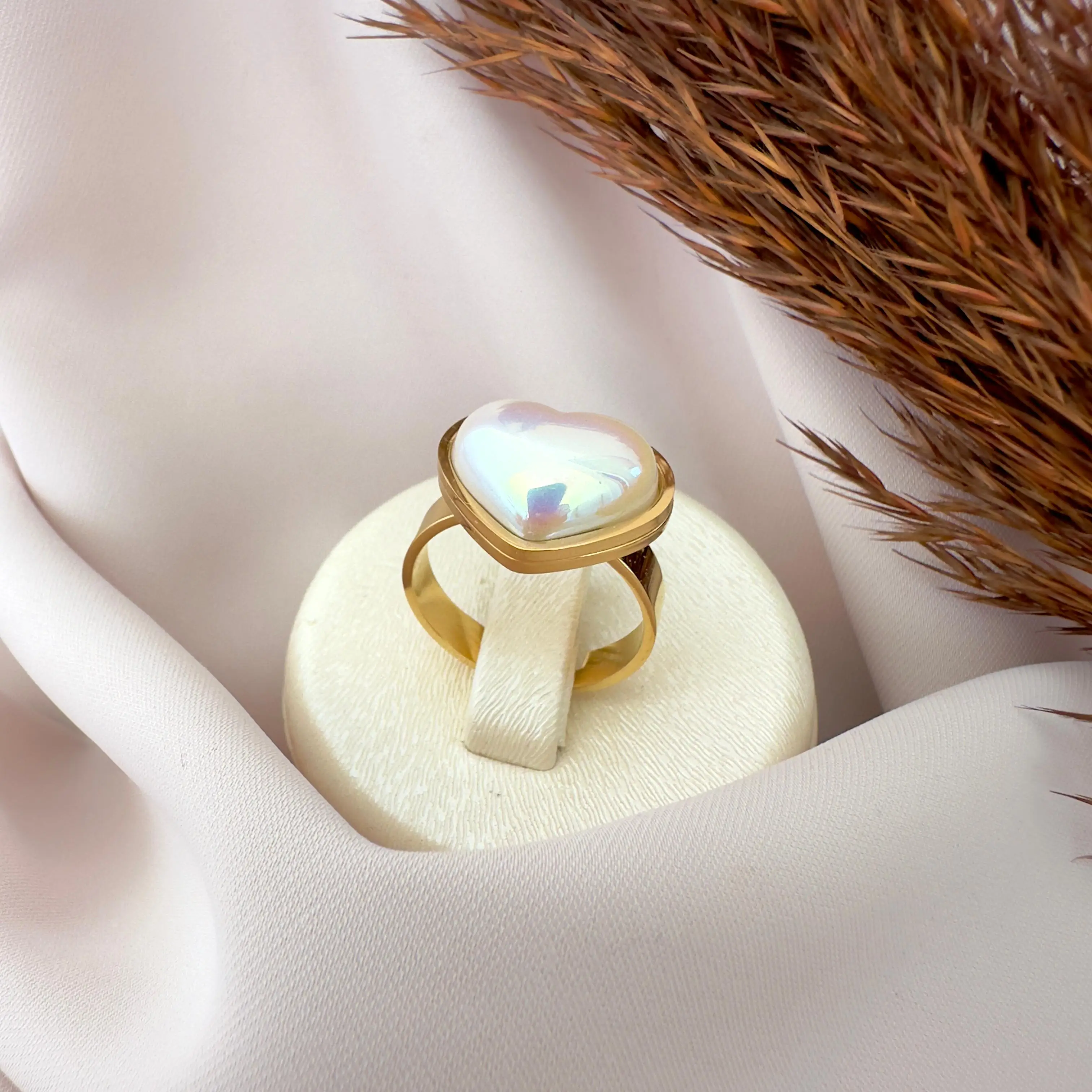 GY0076 Gold Sedef Yüzük