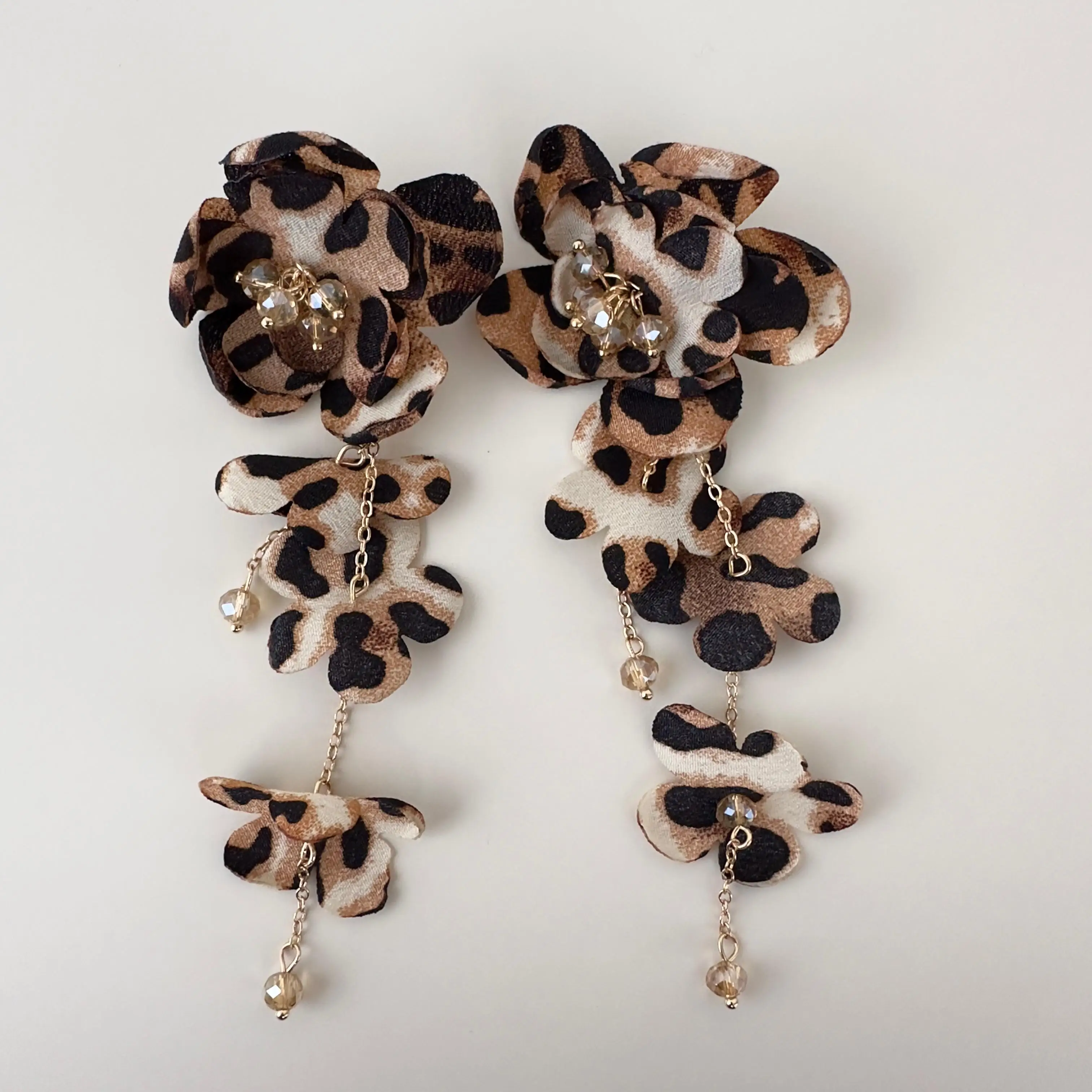 GY0200 Gold Leopar Küpe